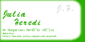 julia heredi business card